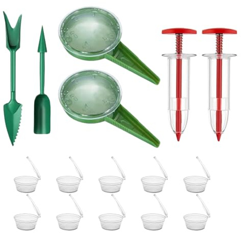 Piantatore | Strumenti da Giardinaggio Portatili Manuali | Set per Seminare e Piantare in Giardino - per Fiori Frutta Prato Alberi per Esterno Giardino