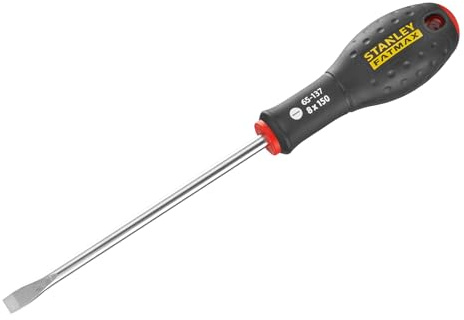 STANLEY 1-65-137 Tournevis Mécanicien 8X150Mm - Gamme FATMAX - Fabriqués En France - Lame En Acier - Sablage De L'Empreinte - Poignée Soft Grip - Liaison Quasi Incassable -Anticorrosion