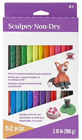 Polyform EZ Shape Non-Hardening Modeling Clay 2.16lb 5-Assorted