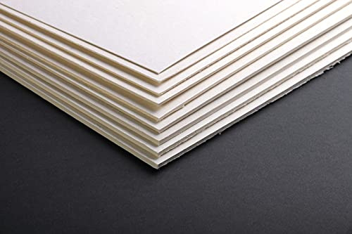 Clairefontaine 93980C Packung (mit 10 Bögen Pappe, 60 x 80 cm, 2mm, 1300 g, ideal für Modellbau, leicht und glatt, 100% recycelt) 10er Pack grau