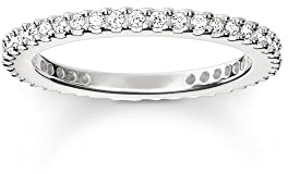THOMAS SABO Damen-Ringe zum Jahrestag 925 Sterlingsilber mit '- Ringgröße 54 TR1980-414-14-54