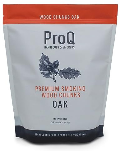 ProQ Premium Smoking Wood Chunks (1 x 1KG Pack) - Oak | Wood Chunks For BBQ Smoking – BBQ Wood Chunks