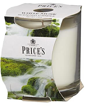 Price's - White Musk Jar Candle - Delicate, Sweet, Quality Fragrance - Long Lasting Scent - Up to 45 Hour Burn Time