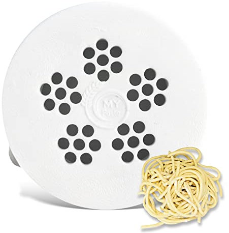 MY Pasta - Bigoli 4 mm / Udon Pasta Maker Discs Compatible with Philips Pasta Maker Avance 7000 Matrices for Homemade Pasta