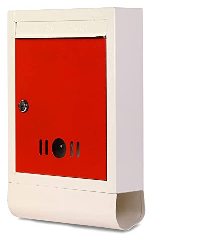 Sainio Wall Mount Stand, Metal Wall Mount Shelf, Letter Box, Mail Box, Outdoor Mailboxes, Home Decor Items, Key Lock, Box with Magazine Holder