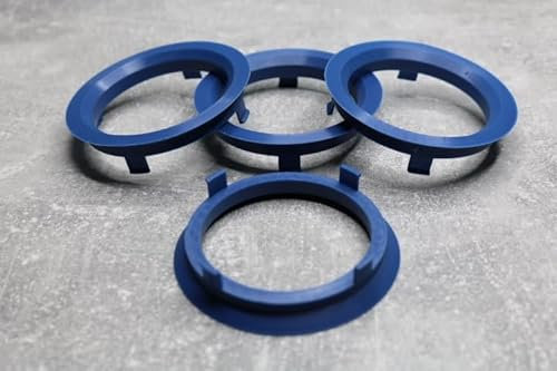 Zentrierringe Distanzringe 70,1 mm x 59,6 mm blau für Alufelgen