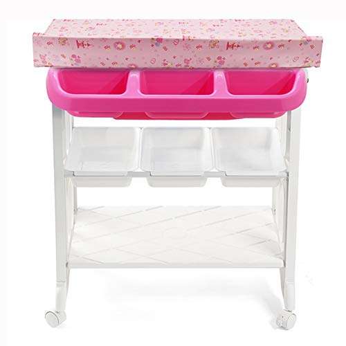 MObyat Baby Wickeltisch,Badewanne Kinderbetreuungsstation Babymassagetisch 3 Farben 29 × 20 × 41 Zoll
