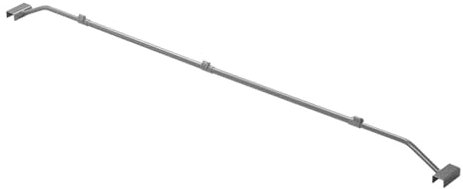 APT Rimorchio piatto regolabile 140 – 208 cm, in metallo, per teloni di rimorchio