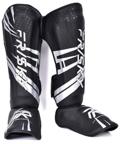 Zenithuxe Verdickte Box-Schienbeinschoner für Erwachsene,Trainings- und Wettkampfausrüstung für Männer und Frauen,shin Pads Muay Thai,beinschutz Kickboxen