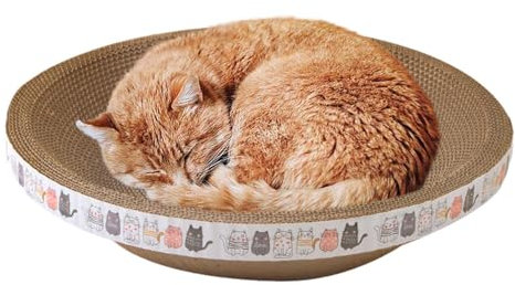 Caja rascadora corrugada para gatos, cartón para rascar gatos, caja de cartón, caja para gatos, caja rascadora resistente para gatos, versátil para proteger el sofá, cortinas, colchón y suelo