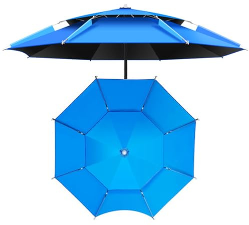 Parasole portatile Ombrellone da Pesca all'aperto Ombrellone da pieghevole Giardino antivento con Tracolla Custodia, per Viaggio patio Spiaggia Parco