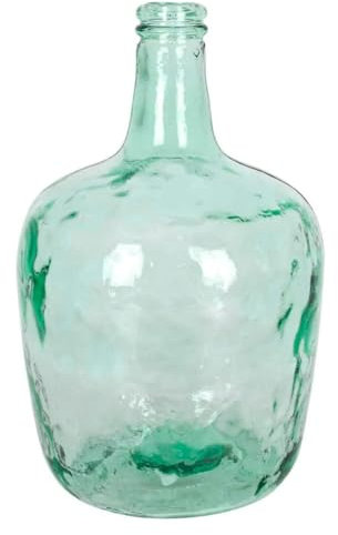 AC - Garrafa de vidrio sin tapón, modelo Apple, 39 x 25,5 cm, damajuana, botella lisa para almacenar agua, vino, bebidas (10 litros - S/TAPÓN)