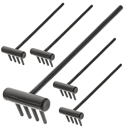 Gadpiparty 6pcs Mini Zen Rake Decorative Small Rakes for Sandbox Lightweight Tools for Garden Diy Safe Material for Long-term Use for Creating Patterns Sand Tables