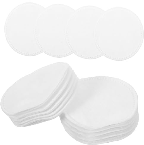 Mikikit Dischetti di Cotone Struccante 200 Pezzi, Spessi a Tre Strati, Morbidi, Rotondi in Cotone Bianco Usa e Getta per Rimozione Make-up Viso Delicata
