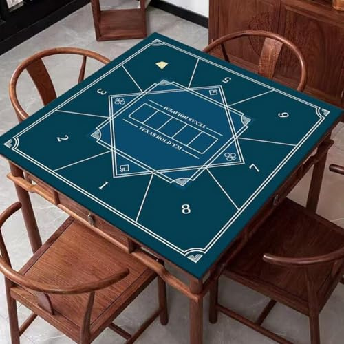 Tapis de Poker Carré, Texas Holdem pour sa Propre Table de Poker, Tapis Table de Poker, Tapis de Cartes à Jouer (80 * 80 cm)