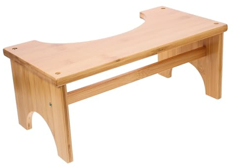 Homoyoyo Tabouret de Toilette Antidérapant pour Adultes Compact et Léger pour Salle de Bain