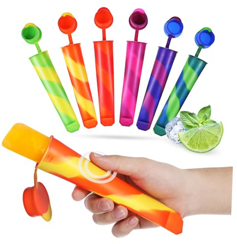Molde para Helado de Silicona 12 Piezas, Diseño Unido