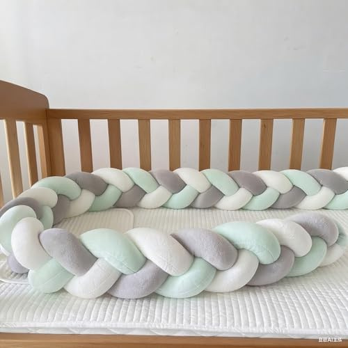 RZYW Cojin Infantil Alfombra Anticolisión para Cama Cojín Protección Cojín Protección contra Caídas Trenza Almohada de Serpiente de Nudo,S4,250CM