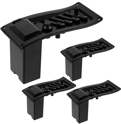 MOTHNUR Fundas Protectoras de Pastillas para Guitarra Eléctrica, 4 Piezas de Carcasa Plástica para Cubierta Humbucker, Accesorios de Reparación y Mantenimiento, Compatibles