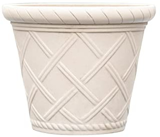Vaso da Fiori in Finta Pietra con Motivo Romano, Prodotti da Giardino con Foro per L'acqua, Vaso per Piante di Pothos, Aloe del Mattino, Fioriera, 12 Pollici