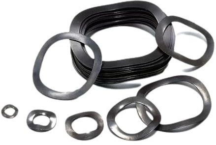 Rondella ondulata, 20/100 pezzi tre cresta ondulata/guarnizione tipo onda/rondella ondulata/rondella elastica M3 M4 M5 M6 M8 M10 M12 M14 M16 M19 M21-M34(M14X18X0.3 50 pezzi)(M4X8X0.25 100pcs)