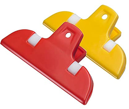 Westmark 2 Grandi mollette per sacchetti, plastica, Maxi, giallo/rosso, 52162230