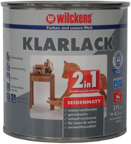 Wilckens 2in1 Klarlack seidenmatt, 375 ml, farblos