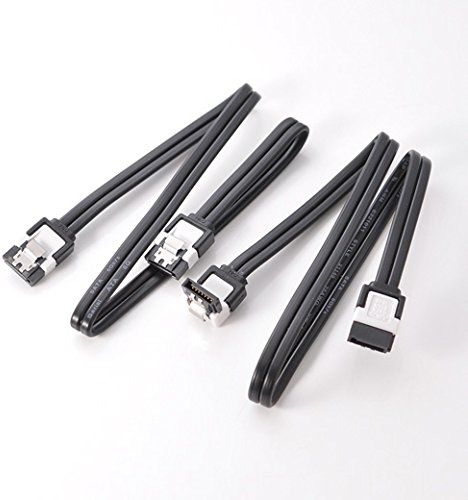 2 x Asus High Quality Original White Black SATA 3 6GB/s Cable (42cm)