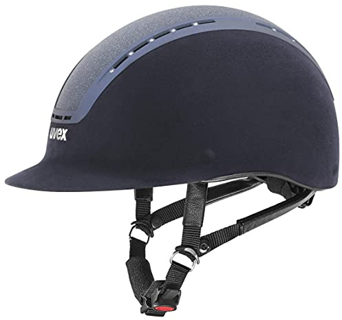 uvex suxxeed glamour - robust ridhjälm för dam och herr - individuell storleksanpassning - optimal ventilation - blue - 55-56 cm