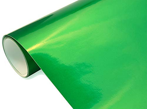 Neoxxim 13,5€/m2 Premium - Auto Folie - Hochglanz METALLIC Grün 700 x 150 cm Folie - blasenfrei Lackfolie Lackschutzfolie