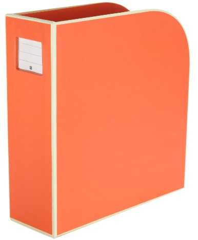 Semikolon 352749 Stehsammler A4 - Zeitschriften-Sammler, Dokumenten-Ordner, Format 10,5 x 26 x 31 cm - orange orange