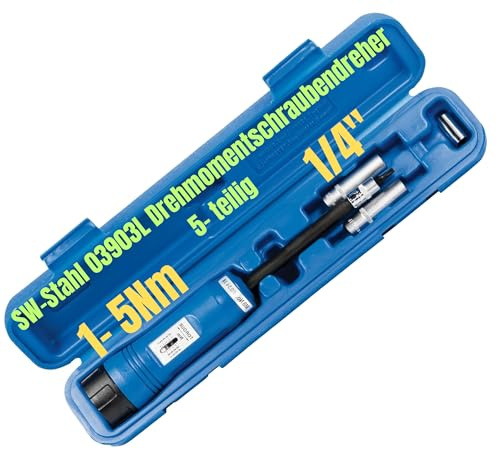SW-Stahl Drehmomentschrauber 1/4 Zoll, 1-5 Nm, 03903L