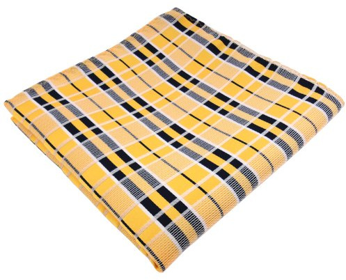 TigerTie Designer Einstecktuch in kariert gemustert - Pochettengröße 30 x 30 cm