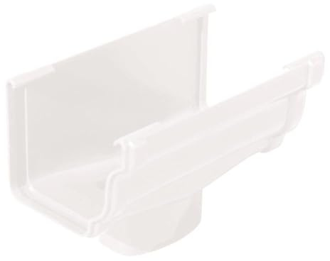 First Plast - Gouttière PVC carrée BEST - Naissance centrale BI-SYSTEM PVC BEST carrée - blanc - First Plast