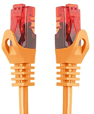 BIGtec LAN Kabel 20m Netzwerkkabel orange Gigabit Ethernet Kabel RJ45 Stecker Patchkabel für Patchpanel Netzwerk Switch Gaming PC kompatibel Playstation 5 PS5 XBOX Nintendo Switch 2 -Station 20 Meter