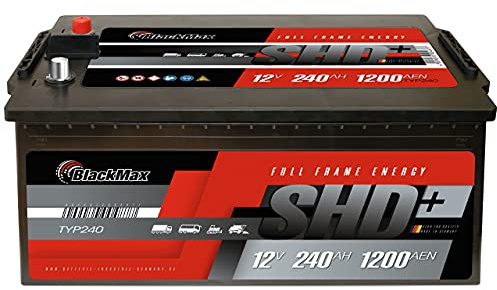 BlackMax LKW Batterie 240Ah anstatt 200Ah 220Ah 225Ah Traktor Landmaschinen Starterbatterie 12V 1200A/EN