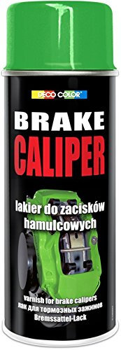 DECO COLOR BRAKE CALIPER DRUM SPRAY PAINT HIGH GLOSS MOTO CAR SPORT TUNING (green)
