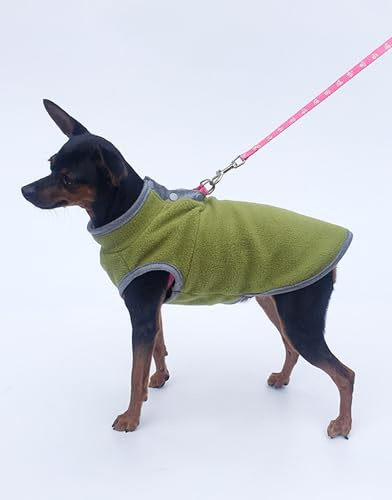 MeiAOBest Haustier Kleidung, Hund kaltes Wetter Mantel Warme Hund Jumper Weiche Fleece Weste Jacke Pullover Kostüm für Welpen Kleine Hunde_Grün(S)