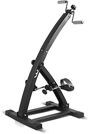 Arm- und Beintrainer Heimfahrrad, verstellbares Reha-Fahrrad mit variablem Widerstand, für ältere Männer und Frauen, die zu Hause trainieren/Black / 103x52x48cm