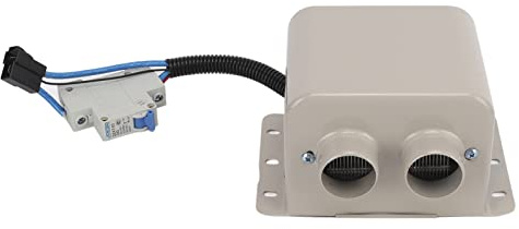 Calentador de Descongelación Eléctrico para Coche, Ventilador de Calefacción de Parabrisas de Coche de Calentamiento Rápido de Gran Volumen de Aire Manual Portátil de 800 W con 2 Agujeros(12V)
