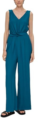s.Oliver Viskose-Jumpsuit mit Taillengürtel