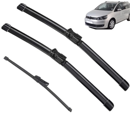 Vorne Hinten Set Wischerblätter FÜR VW Touran 2010 2011 2012 2013 2014 2015 2016 Naturkautschuk Windschutzscheibe Windschutzscheibe 3PCS/Set