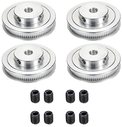 Qutsvosh Riemenscheibe, 80 Zähne, 8 mm Loch, Zahnriemenscheibe, Aluminium, für Geschwindigkeitsreduzierer, Riemen, 3D-Druckerteile, Zubehör