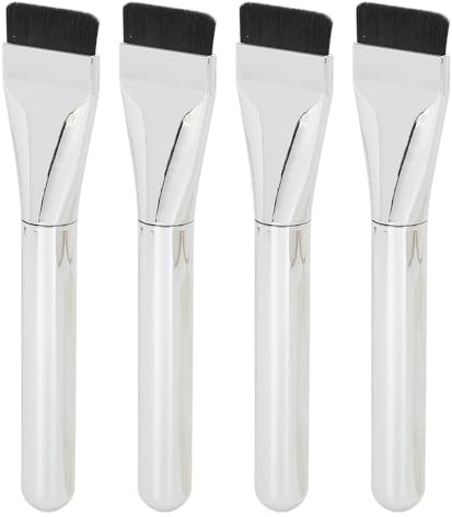 Flacher Foundation-Pinsel, Flacher Flüssiger Foundation-Pinsel, Weiches Haar, 4 Stück für den Täglichen Gebrauch