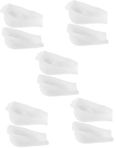 Beavorty 5stücke Invisible Silikon Fersenkissen Einlegesohlen Zur Höhenvergrößerung Atmungsaktives Design Für Sneakers Und Stiefel Selbstklebend Bequem Und Praktisch