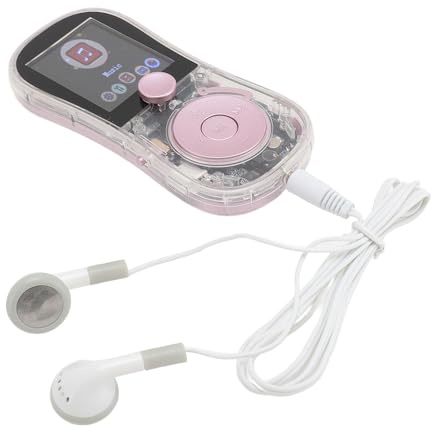 MP3 Player mit Bluetooth, Tragbarer MP3 Player/MP4 Player, Tragbarer HiFi Musikplayer mit Fingerspitzen Gyroskop, Lautsprecher, Radio, E Book, ROSA (mit 32GB Speicherkarte)
