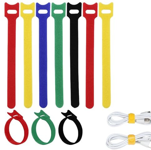 Attaches de gestion des câbles, attaches de câbles - 10 attaches de gestionnaire de fils | Attaches d'organisation de câbles pour la gestion des fils et l'organisateur de câbles, attaches de câbles de