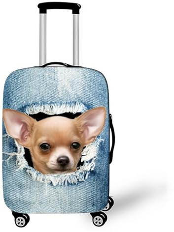 Muiuou Kofferhülle Kofferschutzhülle Cover,3D Druck Koffer Schutzhülle Kofferüberzug Luggage Cover, für 18-32 Zoll Koffer Elastischer Anti-Kratzer für Reise Koffer (XL (30-32 Zoll),Stil 5)