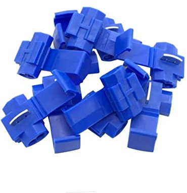 Mobestech 50pcs Solderless Wire Connector Quick Splice Lock Wire Terminals Crimp Connectors for Car Alarm Wiring