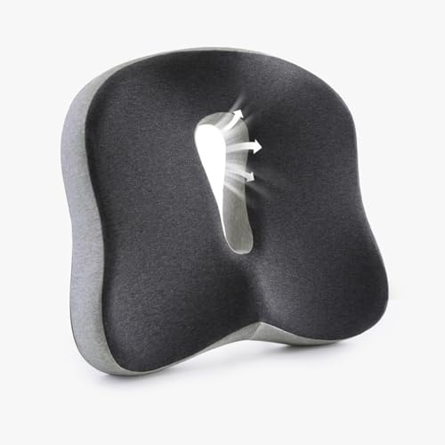 Yolispa ortopedisk sittkudde, ergonomisk sittdyna stol för kontorsstol, svanskoskudde avlastning bil, avlastning svanskoskudde sittrin för bil kontor